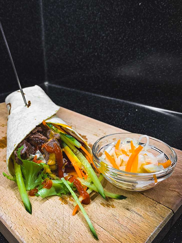 Bun bo wrap